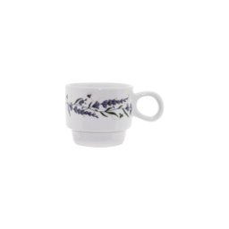 Jogo 4 Xícaras Empilhar 150ml Porcelana para Café - Lavanda - 2