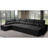 Sofá de Canto 4.80x2.36m Retrátil e Reclinável com Molas Cama inBox Platinum Esquerdo Suede - 1