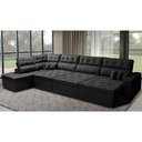Ver imagem 1 de Sofá de Canto 4.80x2.36m Retrátil e Reclinável com Molas Cama inBox Platinum Esquerdo Suede