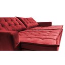 Ver imagem 5 de Sofá sem Caixa Retrátil Baú 1,80m Cama Inbox Secret Suede Velusoft Vermelho