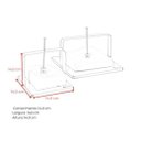 Ver imagem 5 de Porta Guardanapo Aço Inox 304 Escovado Mesa Casa Bar Restaurante Cozix