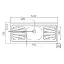 Ver imagem 2 de Pia de Inox 1,20 X 0,53 Escorredor com Válvula