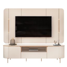 Rack com Painel para Tv de até 75 Polegadas Dj Móveis Areta 2 Portas - 3