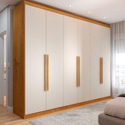 Guarda-roupa Casal Madalena 6 Portas 4 Gavetas 100% Mdf - Panorama Móveis - 1