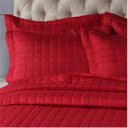 Ver imagem 2 de Kit Cobre Leito Dupla Face Micro Percal 200 Fios Casal com Porta Travesseiro:vermelho