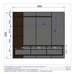 Painel Para Tv Até 60 Polegadas Trend - 5 Painel Para Tv Até 60 Polegadas Trend - 5