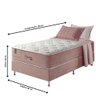 Cama Box Solteiro Anjos Colchões  Molas Ensacadas Visco Gel Charlotte 88x188x73 - 2
