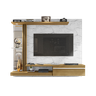 Painel para TV até 55 Polegadas LED Prateleira de Vidro Denver - 7