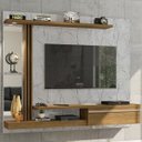 Ver mais imagens de Painel para TV até 55 Polegadas com LED 160CMX136CM Prateleira de Vidro Denver Branco
