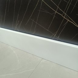 Rodape 10cm Poliestireno 50010 Liso Arquitech - 2,4 Metros - 6