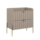Ver imagem 6 de Mesa de Cabeceira Industrial Conect para Cama Moriah 60cm:dourado/conect