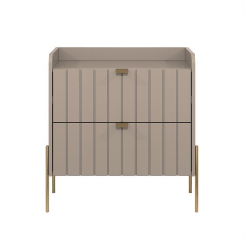 Mesa de Cabeceira Industrial Conect para Cama Moriah 60cm:dourado/conect