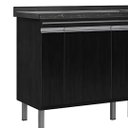 Ver imagem 2 de Gabinete Cozinha Nero 114 Cm Balcão Pia 2 Gavetas 100% Mdf:nero