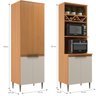 Cozinha Modulada 6 Peças 15 Portas 2 Gavetas Angelina - Angelin Off White - 8