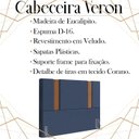 Ver imagem 3 de Cabeceira Queen 158 cm Veron Veludo Azul Soon