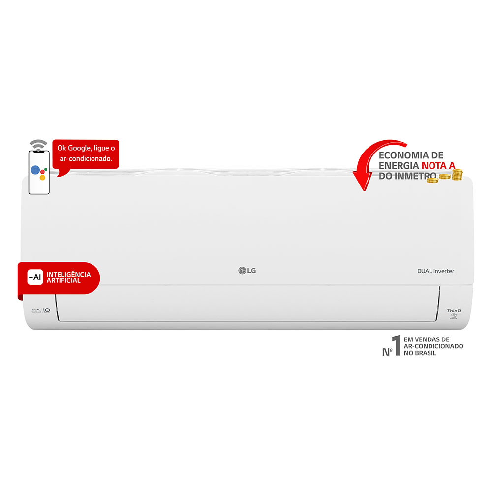 Ar Condicionado Hi Wall Lg Dual Inverter Voice 9.000 Btus Frio 220v R-32 - 5