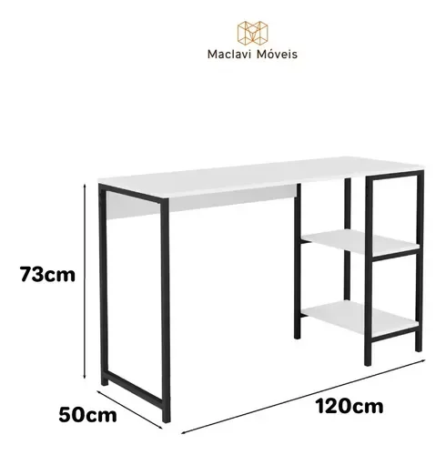 Mesa na Cor Branca Mdf - 4