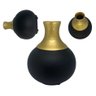 Vaso de Cerâmica Decorativo Colonial Vintage Preto Dourado Fort Line Vaso Cerâmico Decorativo Coloni - 9