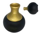 Ver imagem 3 de Vaso de Cerâmica Decorativo Colonial Vintage Preto Dourado Fort Line Vaso Cerâmico Decorativo Coloni