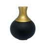 Vaso de Cerâmica Decorativo Colonial Vintage Preto Dourado Fort Line Vaso Cerâmico Decorativo Coloni - 4