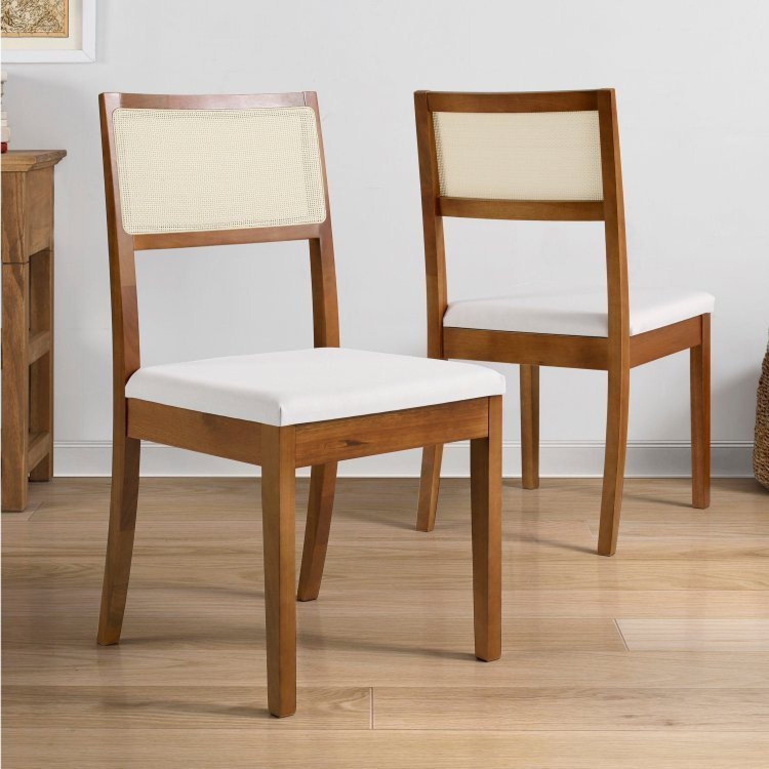 Cadeiras para mesa de jantar encosto reclinado com telinha - Azaléia -  Tendence Móveis