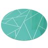 Prato Giratório de Mesa 70 cm Linha Lux em Vidro Temperado 8mm - Cor Turquesa - 2