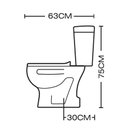 Ver imagem 3 de Bacia com Caixa Acoplada Pettra Lótus - Branca