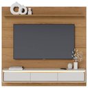 Ver imagem 4 de Painel Tv 65 Pol Bancada Suspensa 180cm com Led Tath Freijó/off C05 - Mpozenato
