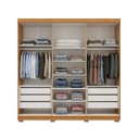 Ver imagem 6 de Guarda-Roupa Casal 6 Portas 6 Gavetas com Espelho em MDF Milano Marrom/Cerejeira