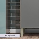 Ver imagem 4 de Balcao com Tampo 3p 1g 120 Cm Versalhes Freijo Gris Ktp