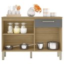 Ver imagem 6 de Balcao com Tampo 3p 1g 120 Cm Versalhes Freijo Gris Ktp