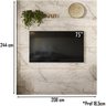 Painel Placa Piso Teto TV 75 244x208cm 463GP Calacata Off White MDT - 3