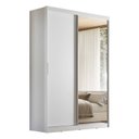 Ver mais imagens de Guarda-Roupa Casal 100% MDF com Espelho 2 Portas de Correr 3 Gavetas Branco Linha London