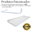 Ver imagem 2 de Prateleira de Parede 60cm Multiuso Organização Sapatos + Cabideiro 60cm Arara para Roupas Branco