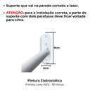 Ver imagem 7 de Prateleira de Parede 60cm Multiuso Organização Sapatos + Cabideiro 60cm Arara para Roupas Branco