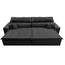 Ver imagem 6 de Sofá Retrátil e Reclinável 1,82m Luxos Cama Inbox Velusoft Preto