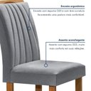 Ver imagem 7 de Conjunto Mesa Tampo Smart Plus Vidro Kyra 120cmx90cm 4 Cadeiras Arizona