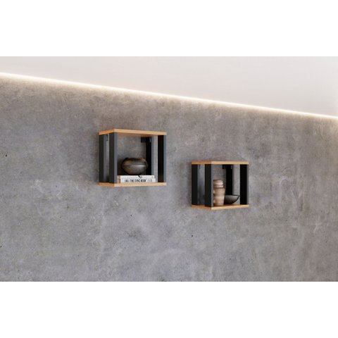 Nicho Decorativo Suspenso MDF 30cm – Prateleira Moderna para Sala, Quarto e Escritório