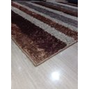 Ver imagem 4 de Tapete Sala 2,00x3,50m Grande Pelo Macio Capucino Listrado