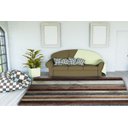 Ver imagem 3 de Tapete Sala 2,00x3,50m Grande Pelo Macio Capucino Listrado