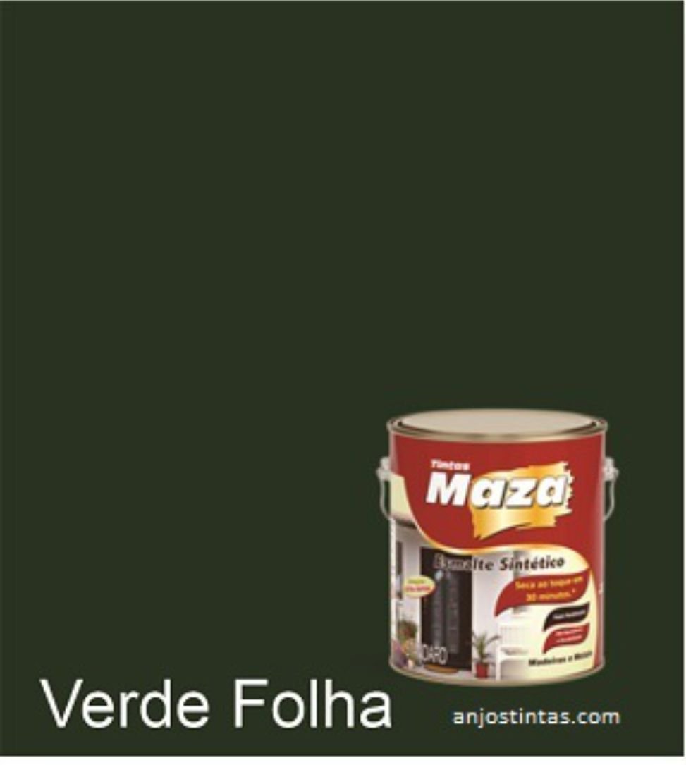 Tinta Esmalte Sintético Maza 900ml C/28 Cores Verde Folha - 2