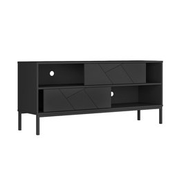Rack Industrial para Tv 55 Polegadas Tetris - Preto Acetinado - 3