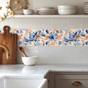 Ver imagem 1 de Faixa Decorativa Adesiva (autocolante) - Azul Marinho e Laranja