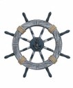 Ver imagem 1 de Enfeite Decorativo Timão de Madeira e Corda - 45 Cm
