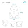 Assento Sanitario Poliester com Amortecedor Avalon Bone (bege Claro) para Vaso Ideal Standard - 5