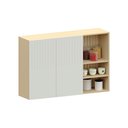 Ver imagem 1 de Armário Aéreo 100% MDF 2 Portas com Nicho 120cm Aura Luciane Móveis