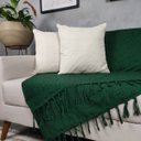 Ver imagem 3 de Manta para Sofá Gigante + Capas de Almofada Decorativa Cor:verde-bege