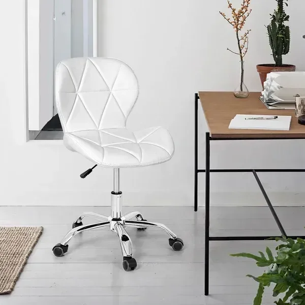 Cadeira Office Eiffel Slim Base Giratória - Branco