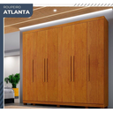 Ver imagem 1 de Guarda Roupa Casal 6 Portas Atlanta Benetil Móveis - Cinamomo