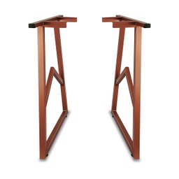 Base Pé Mesa Jantar Copacabana Tampo Madeira 180 X 90 Cobre - 3